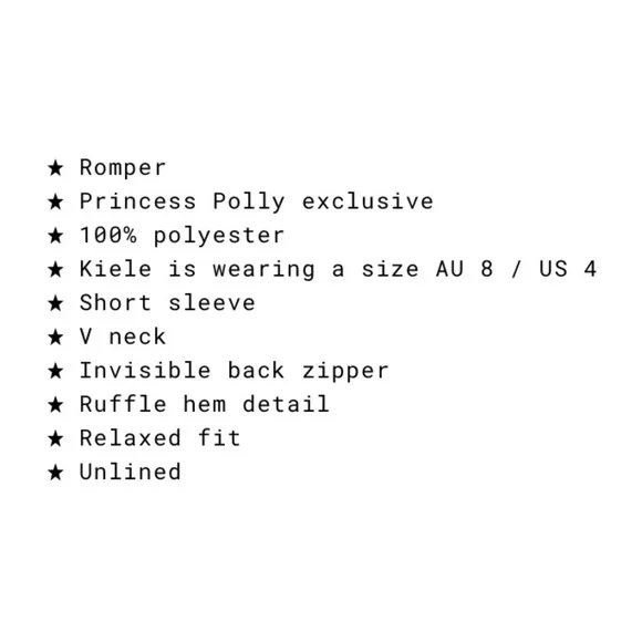 Princess Polly Penelope Romper - Picture 5 of 6